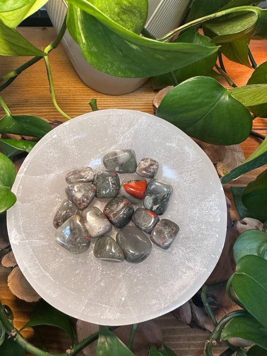 Bloodstone Tumbled Stones