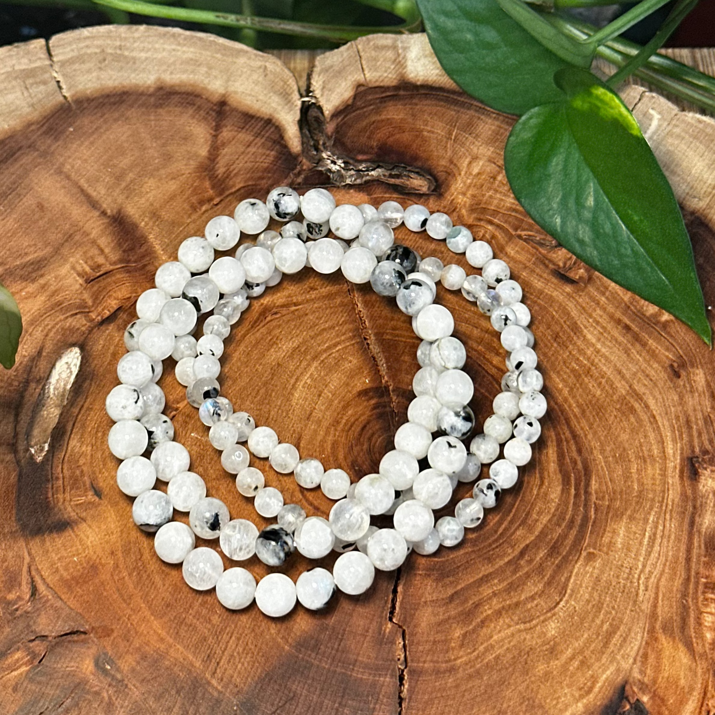 Rainbow Moonstone Bracelet (4mm)